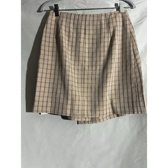 Sandro Paris Skirt Woman's  2 Plaid Meredith Mini Zipper Metallic Thread Preppy - Picture 10 of 10